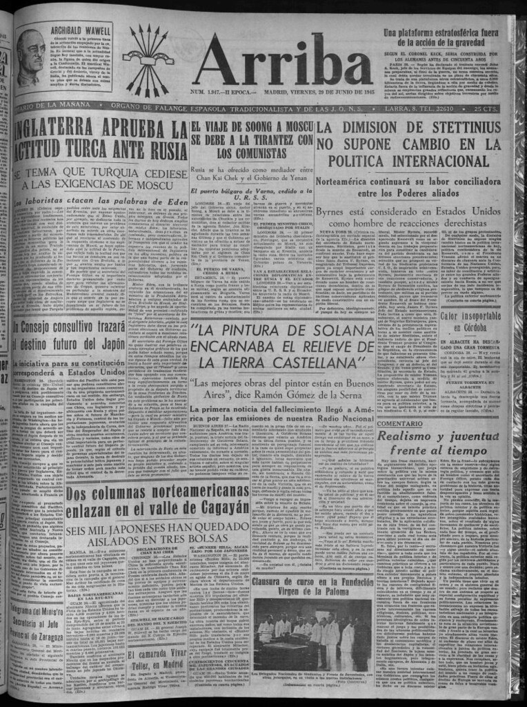 Miniatura de Arriba del 29 de junio de 1945