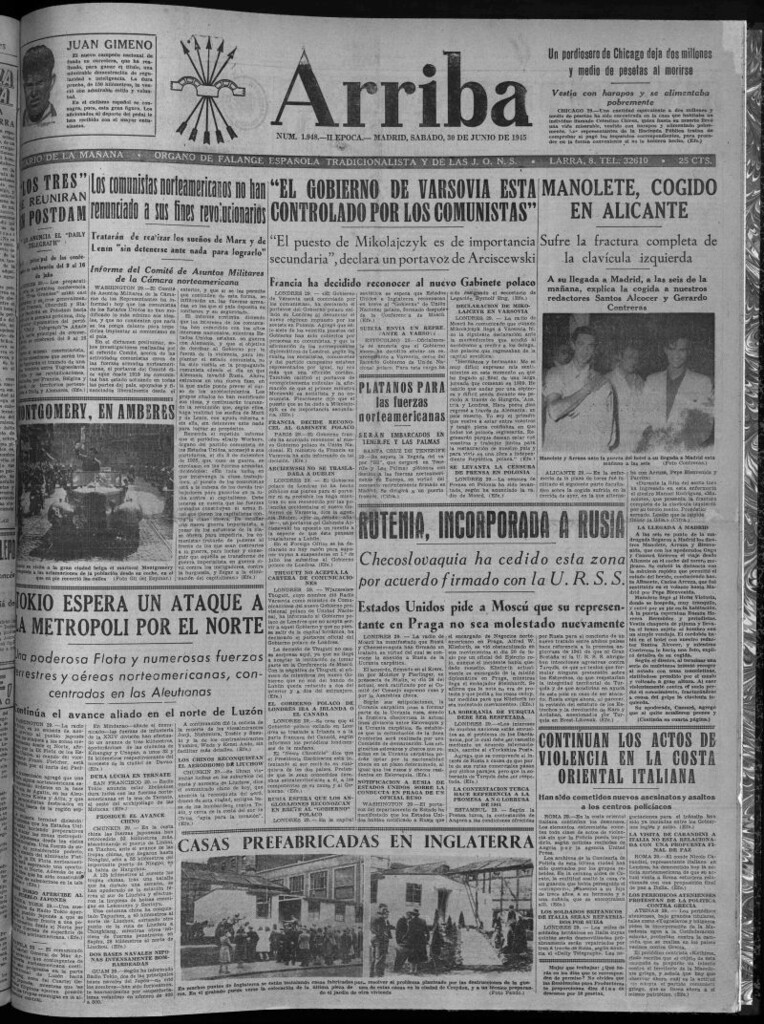 Miniatura de Arriba del 30 de junio de 1945