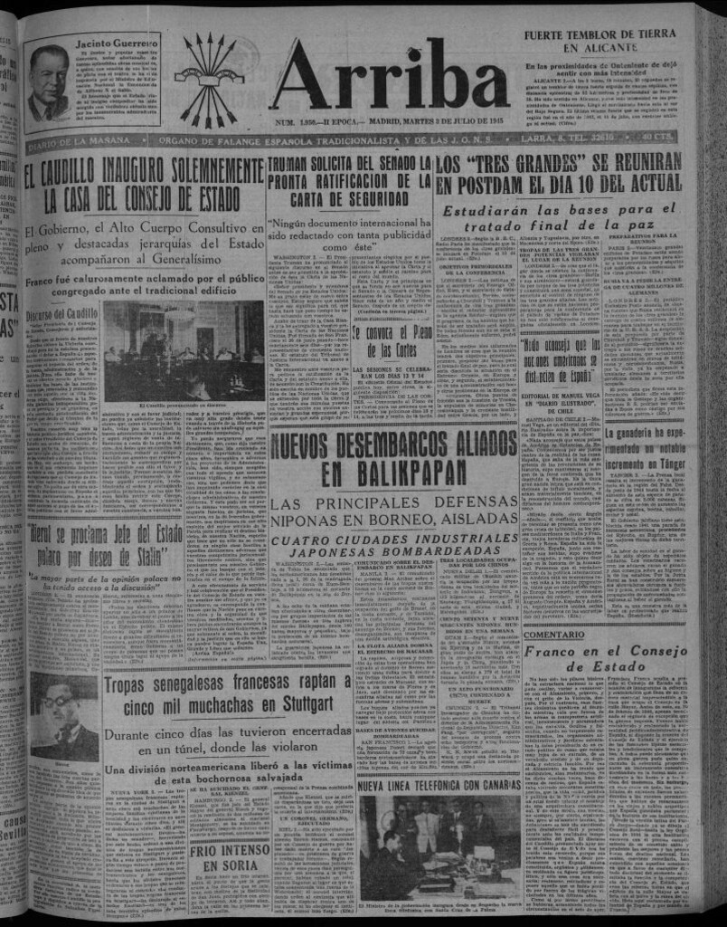 Miniatura de Arriba del 3 de julio de 1945
