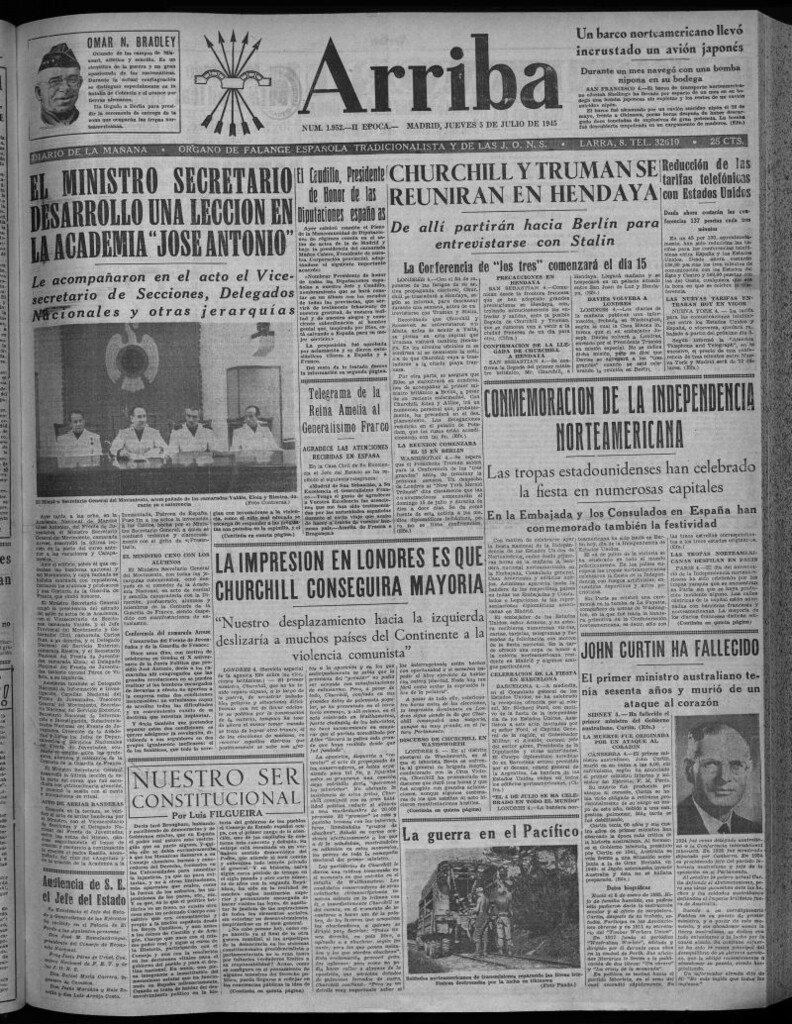 Miniatura de Arriba del 5 de julio de 1945