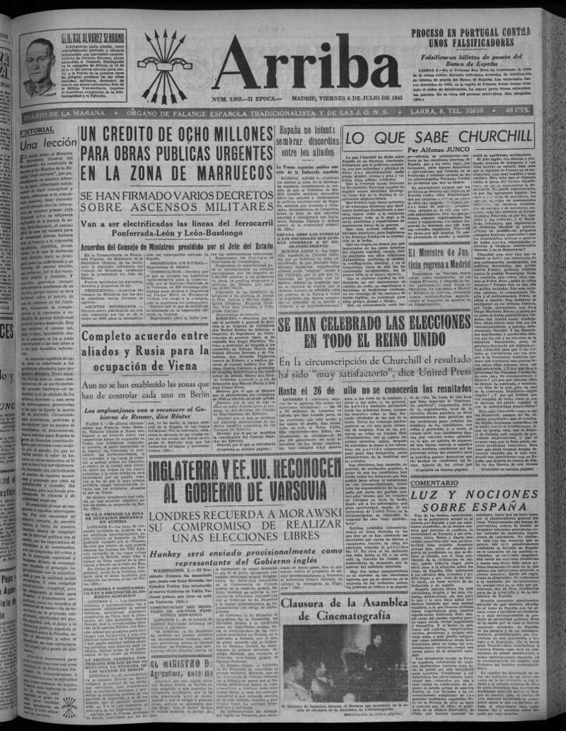 Miniatura de Arriba del 6 de julio de 1945