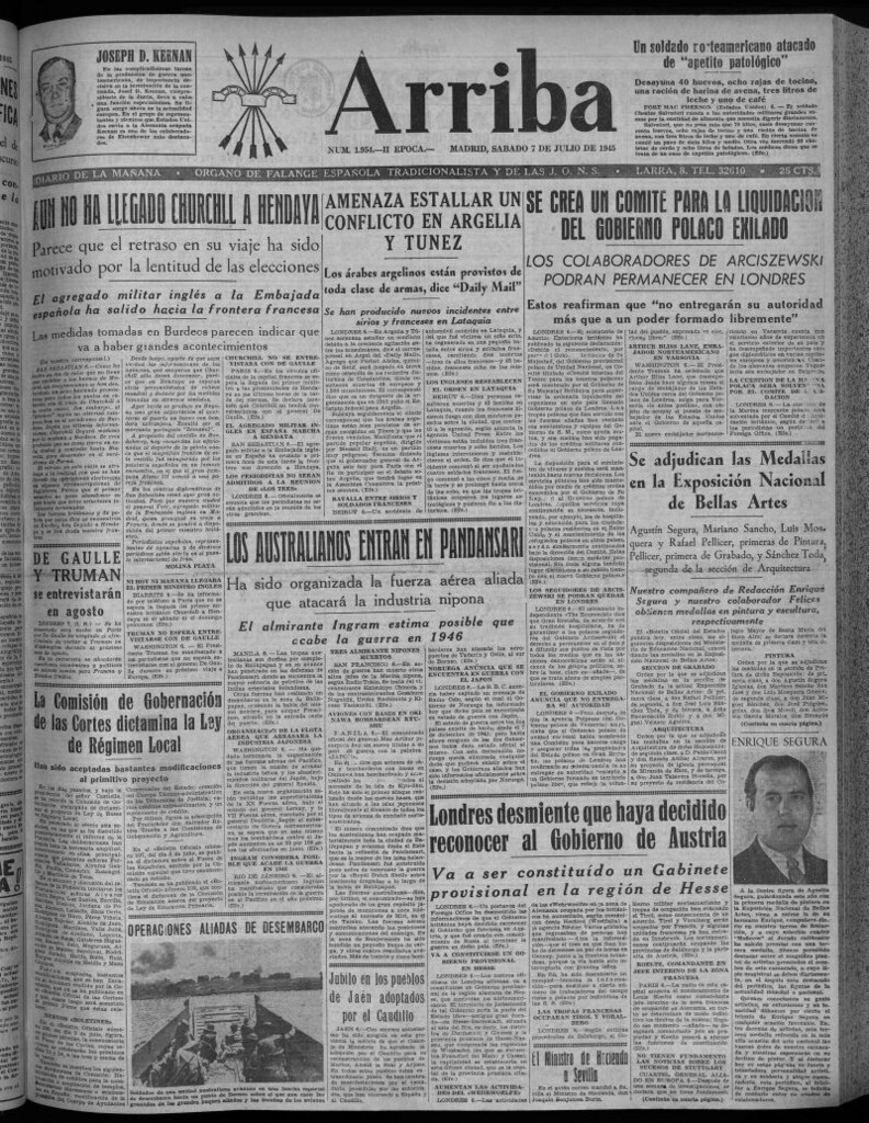 Miniatura de Arriba del 7 de julio de 1945