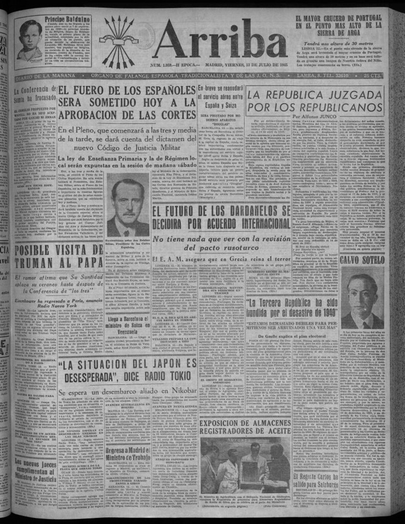 Miniatura de Arriba del 13 de julio de 1945