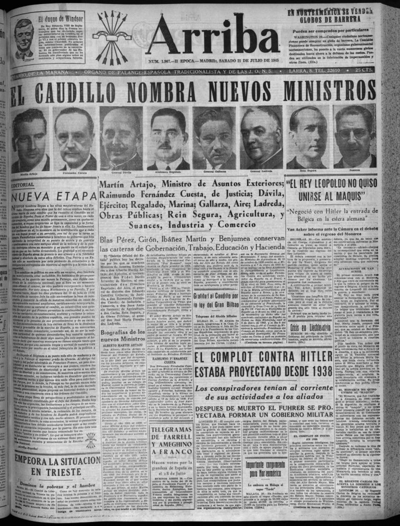 Miniatura de Arriba del 21 de julio de 1945