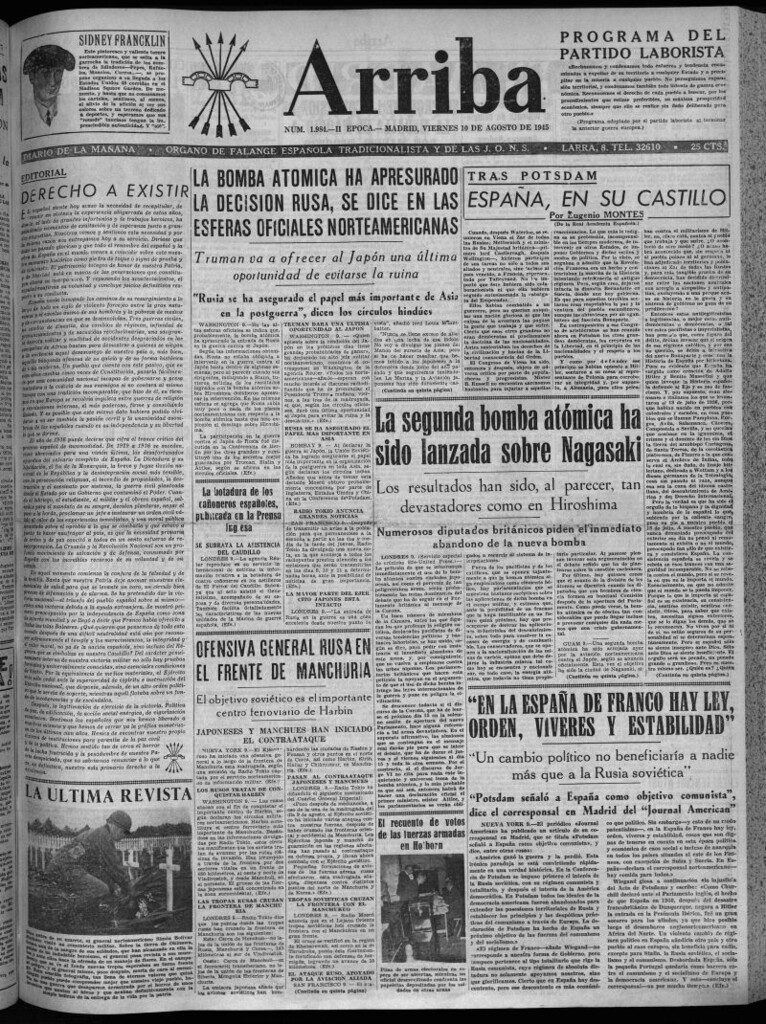 Miniatura de Arriba del 10 de agosto de 1945