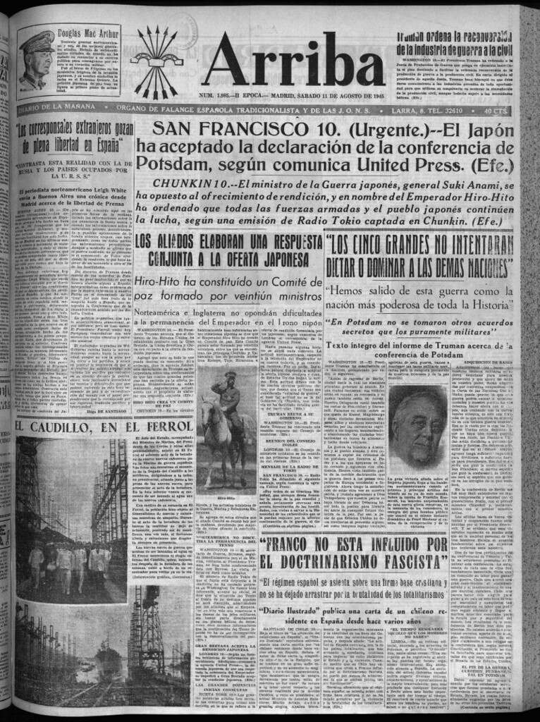 Miniatura de Arriba del 11 de agosto de 1945
