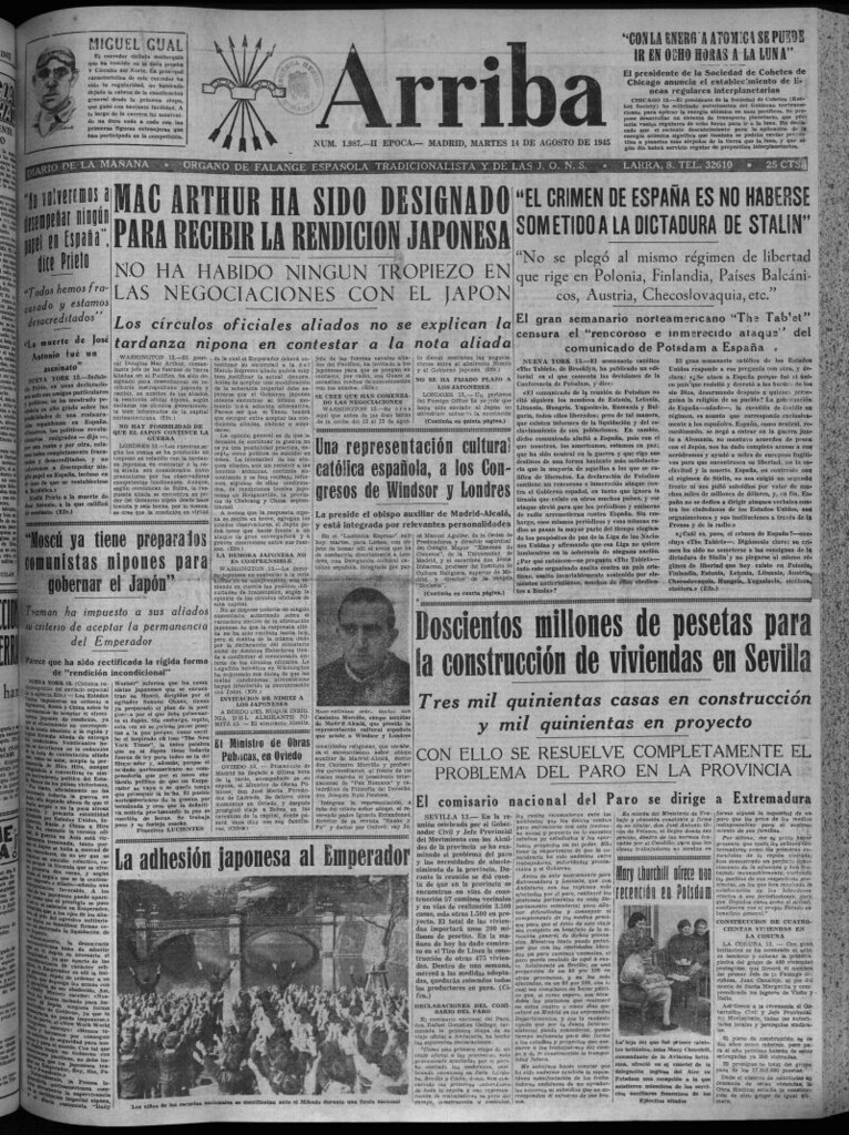 Miniatura de Arriba del 14 de agosto de 1945