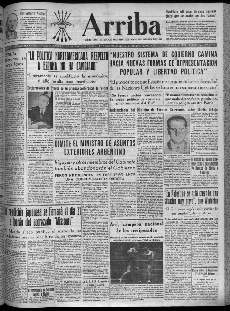 Miniatura de Arriba del 23 de agosto de 1945