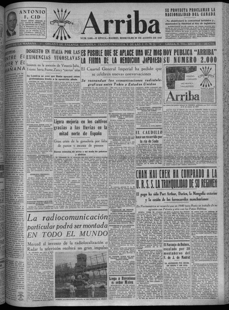 Miniatura de Arriba del 29 de agosto de 1945