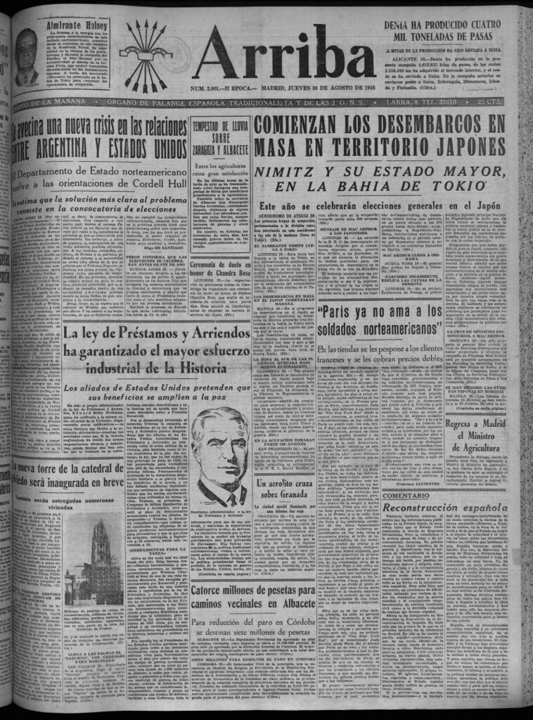 Miniatura de Arriba del 30 de agosto de 1945