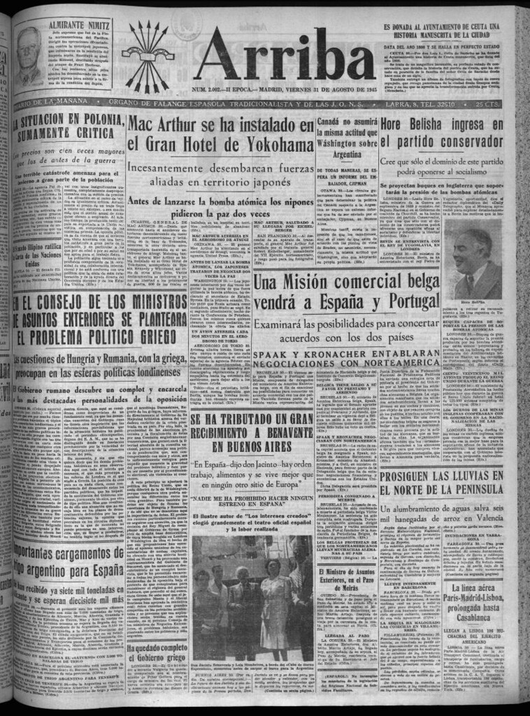 Miniatura de Arriba del 31 de agosto de 1945
