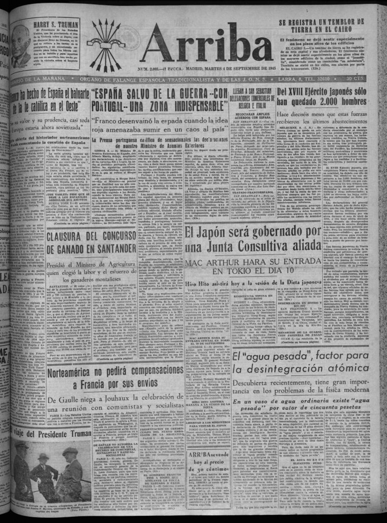 Miniatura de Arriba del 4 de septiembre de 1945