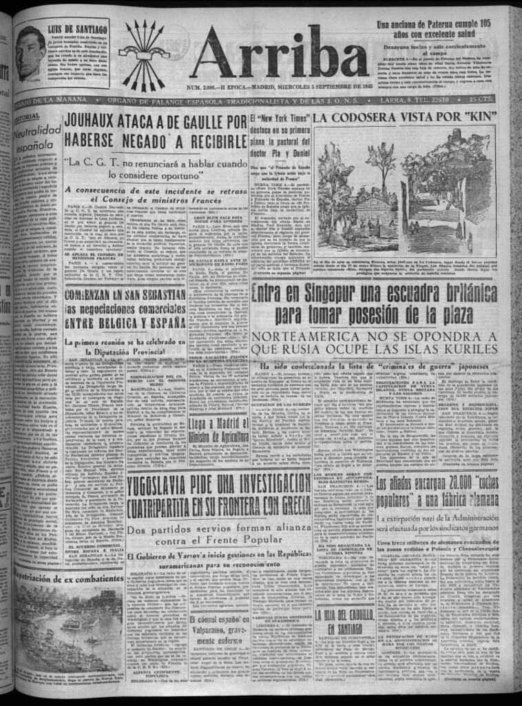 Miniatura de Arriba del 5 de septiembre de 1945