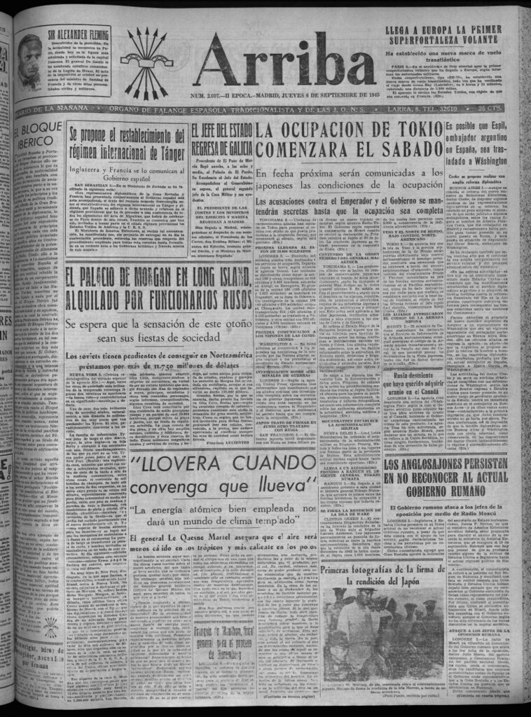 Miniatura de Arriba del 6 de septiembre de 1945