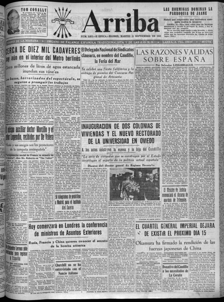 Miniatura de Arriba del 11 de septiembre de 1945