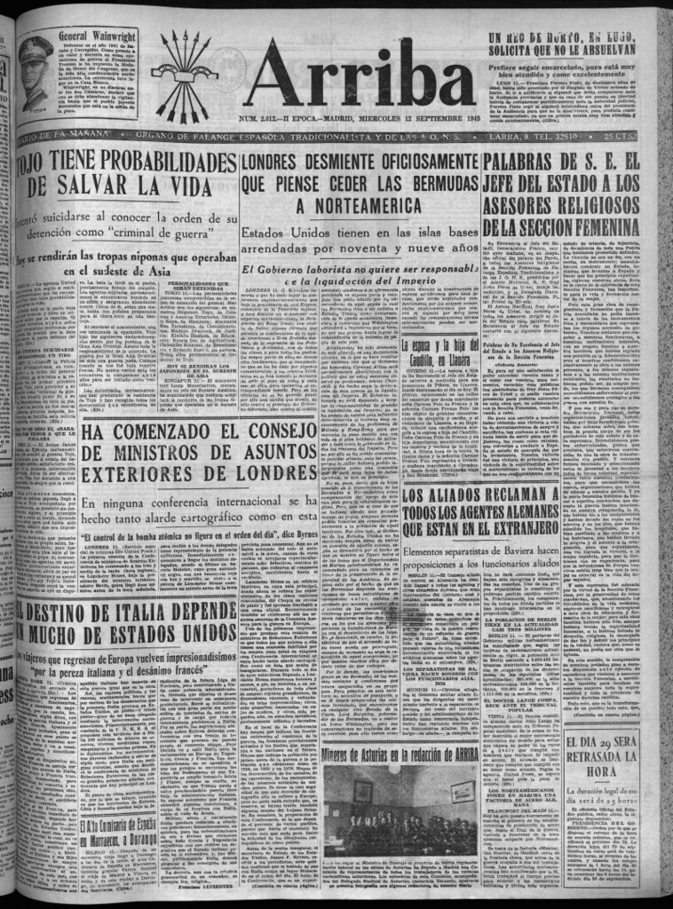 Miniatura de Arriba del 12 de septiembre de 1945