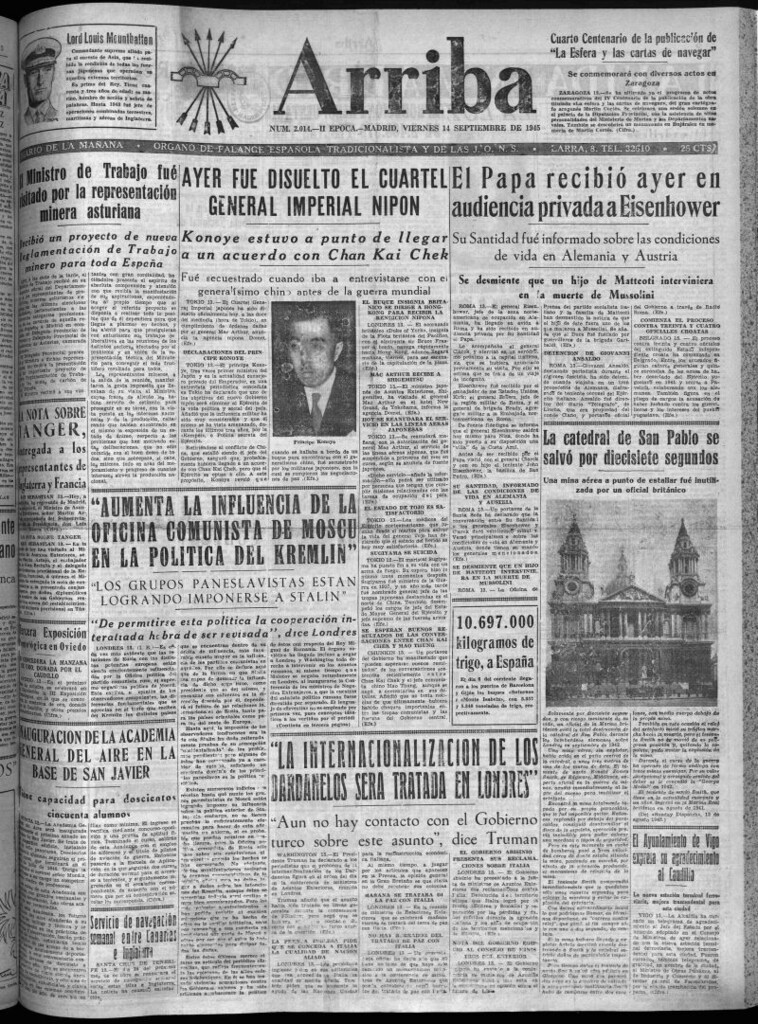 Miniatura de Arriba del 14 de septiembre de 1945