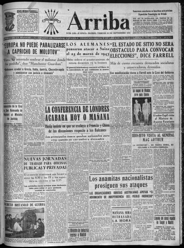 Miniatura de Arriba del 28 de septiembre de 1945