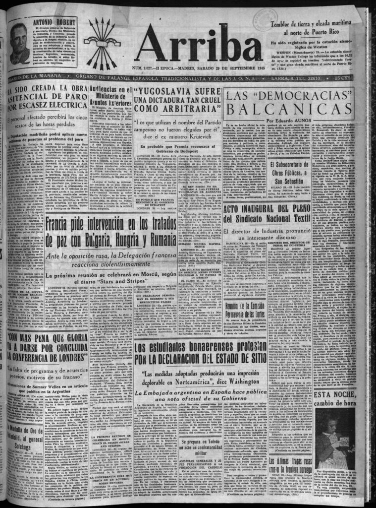 Miniatura de Arriba del 29 de septiembre de 1945