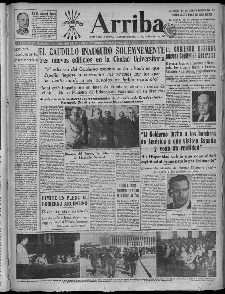 Miniatura de Arriba del 13 de octubre de 1945