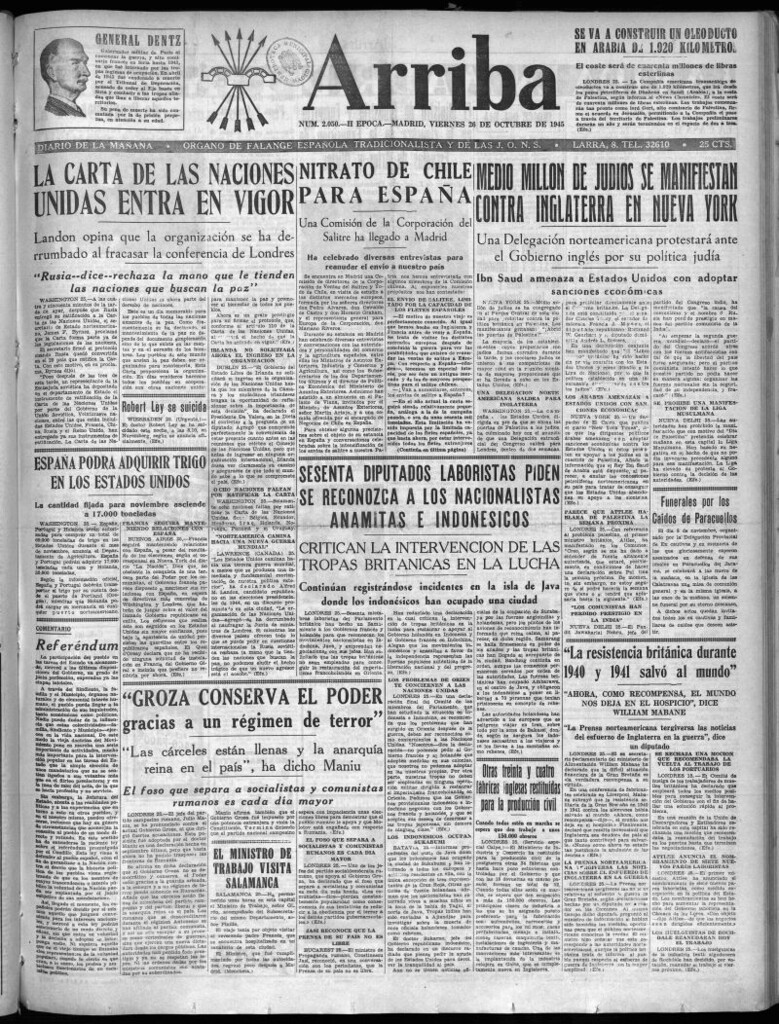 Miniatura de Arriba del 26 de octubre de 1945