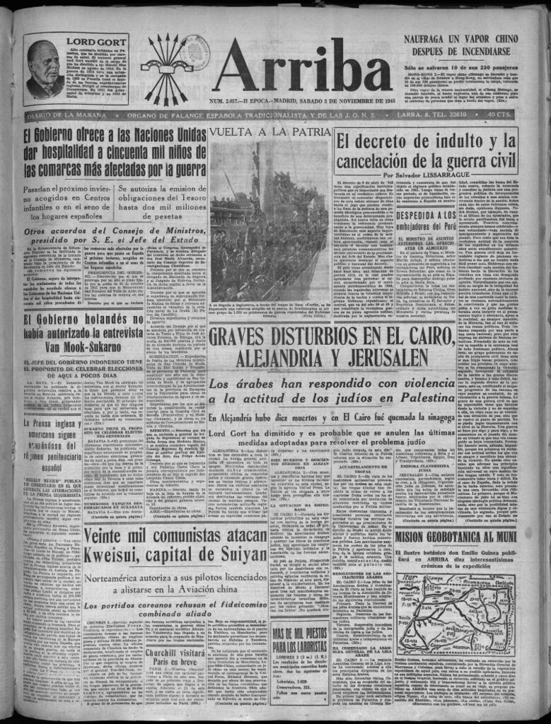 Miniatura de Arriba del 3 de noviembre de 1945
