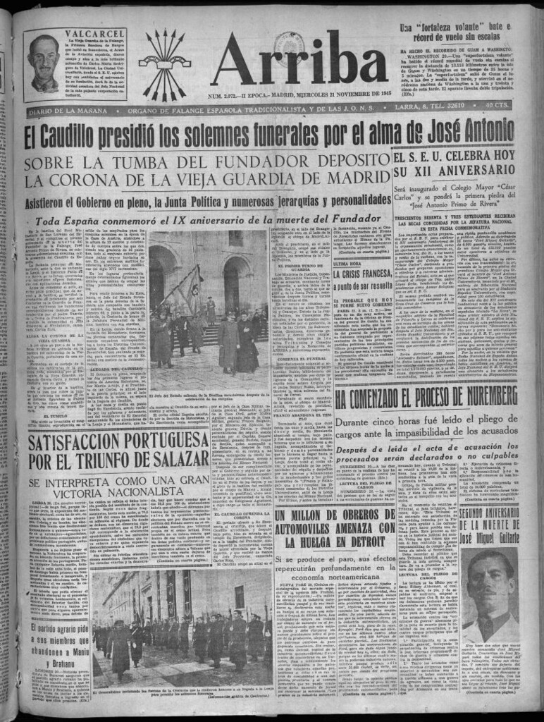 Miniatura de Arriba del 21 de noviembre de 1945
