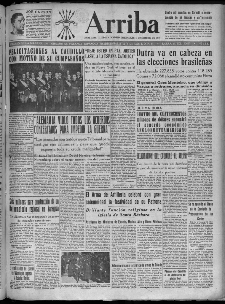 Miniatura de Arriba del 5 de diciembre de 1945