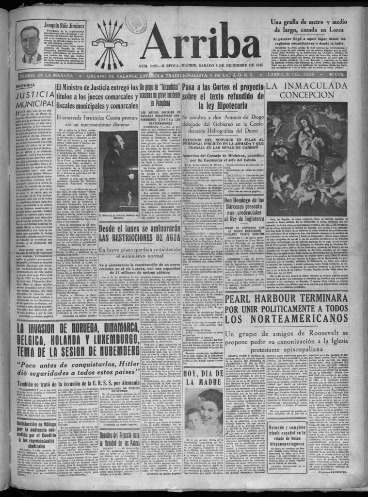 Miniatura de Arriba del 8 de diciembre de 1945