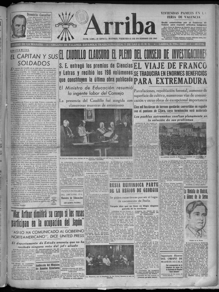 Miniatura de Arriba del 21 de diciembre de 1945