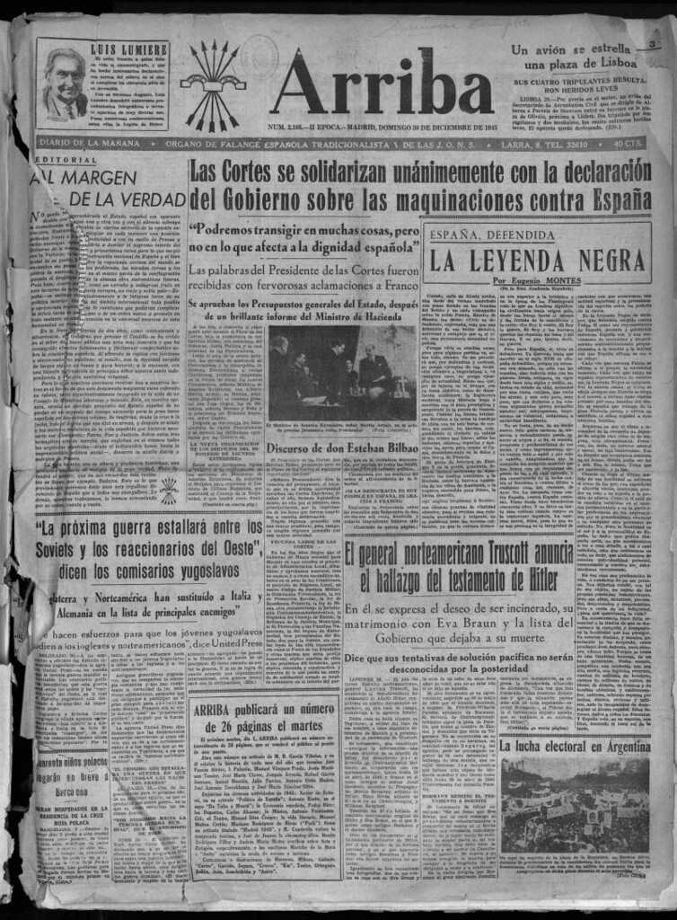 Miniatura de Arriba del 30 de diciembre de 1945