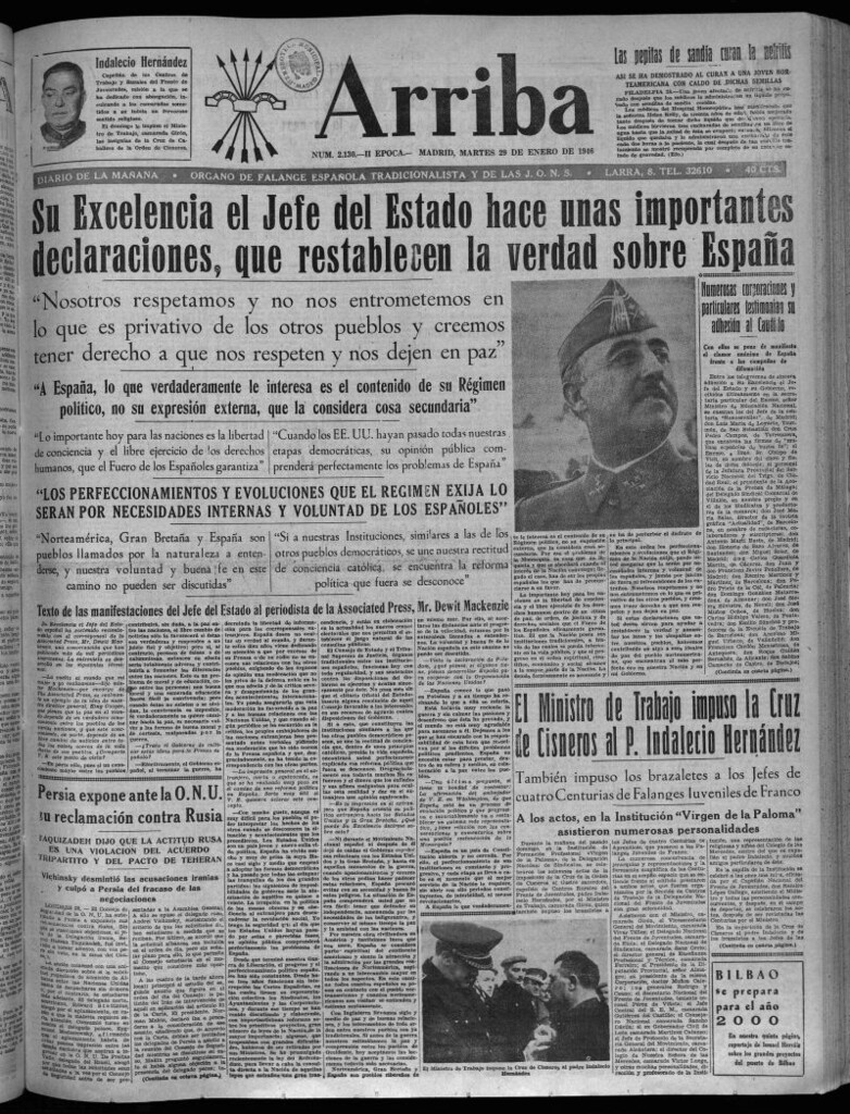 Miniatura de Arriba del 29 de enero de 1946