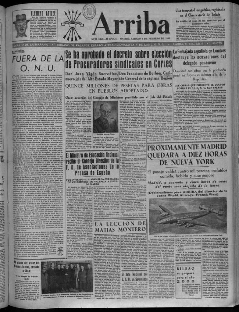 Miniatura de Arriba del 9 de febrero de 1946