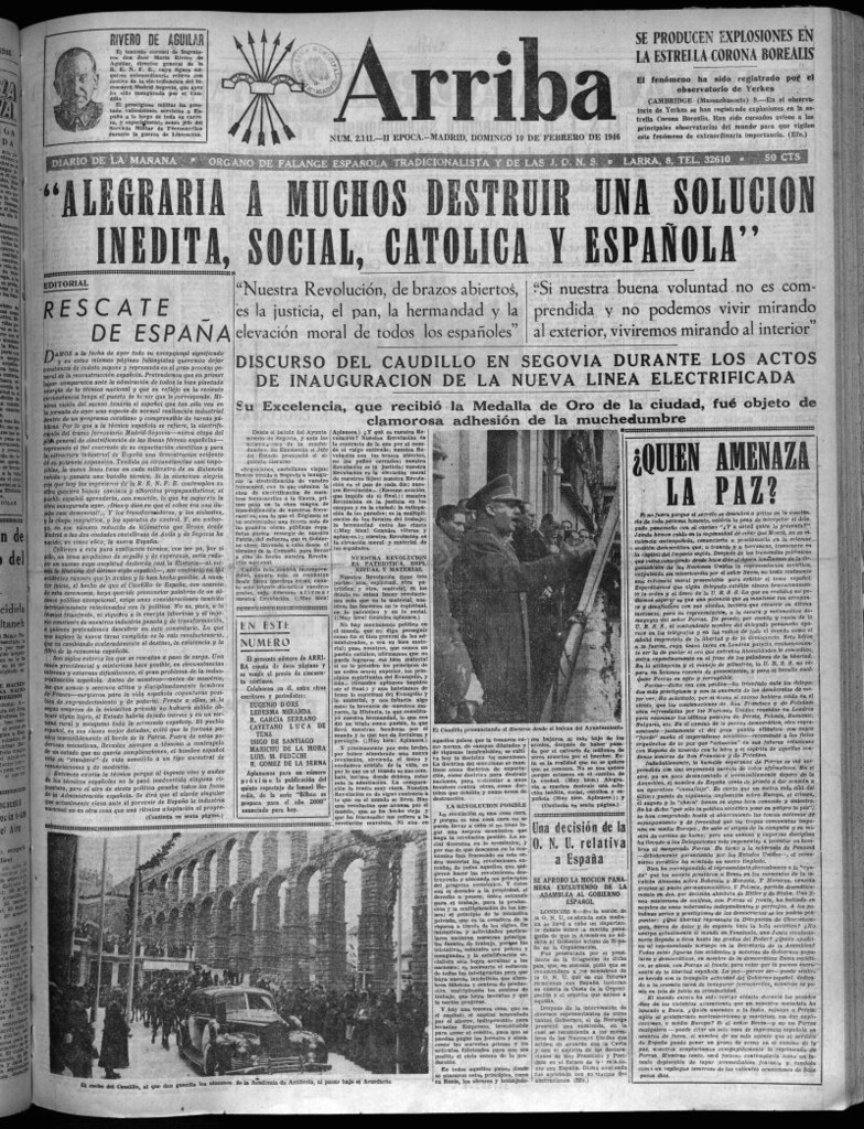 Miniatura de Arriba del 10 de febrero de 1946