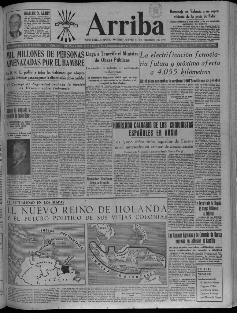 Miniatura de Arriba del 14 de febrero de 1946