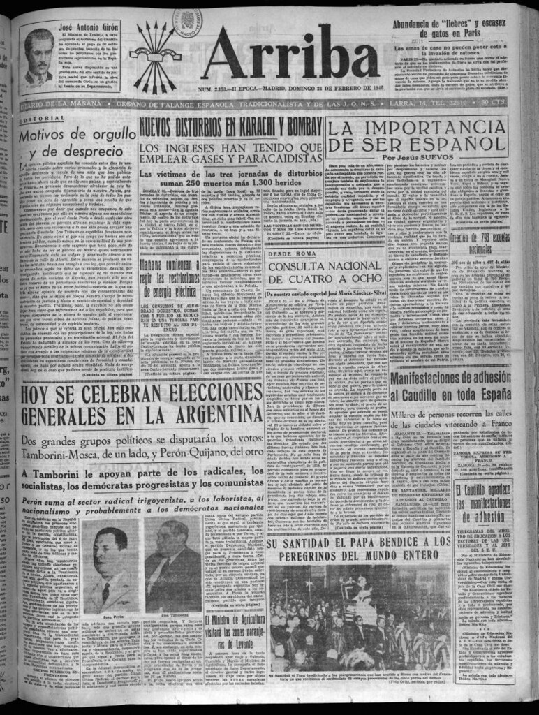 Miniatura de Arriba del 24 de febrero de 1946