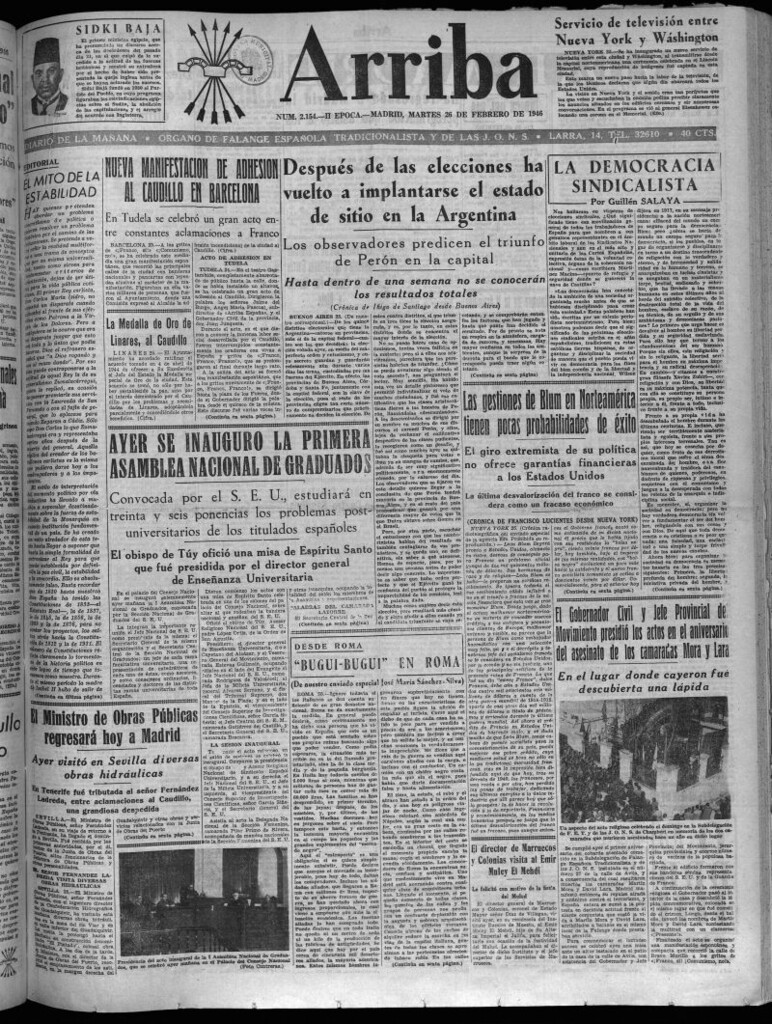 Miniatura de Arriba del 26 de febrero de 1946