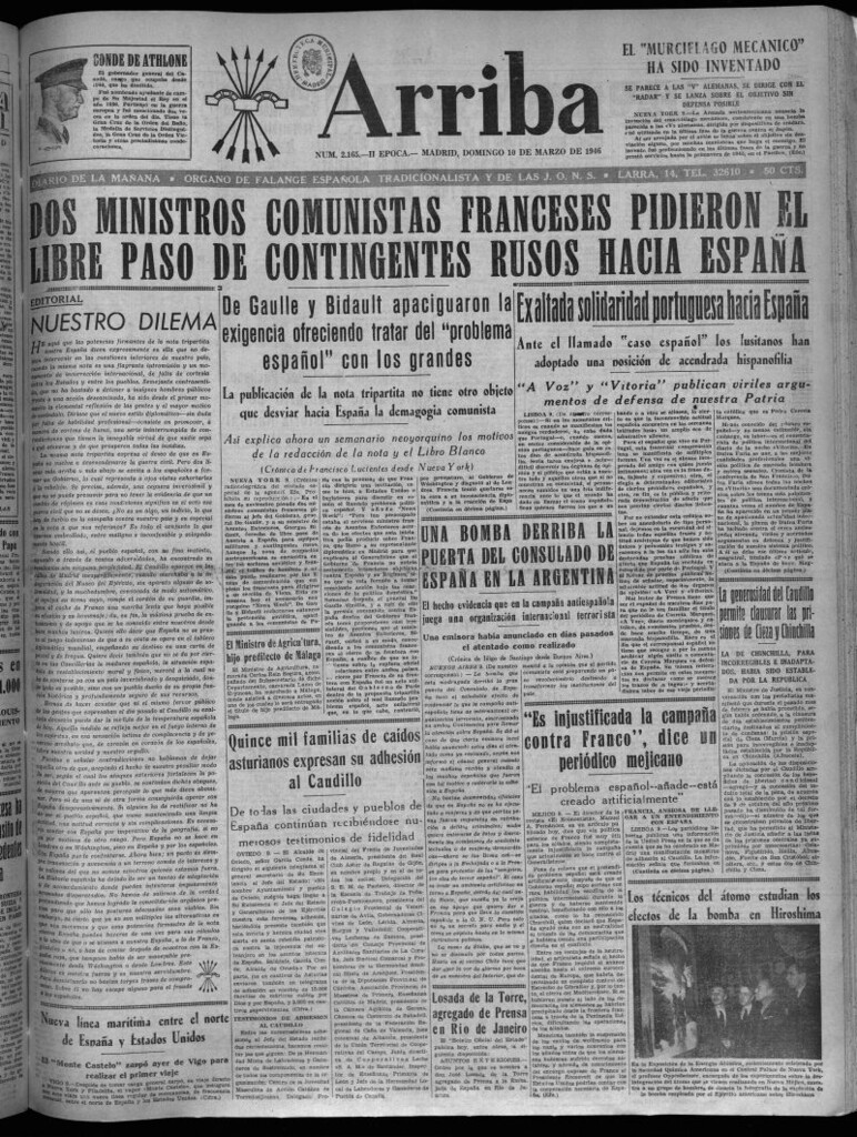 Miniatura de Arriba del 10 de marzo de 1946