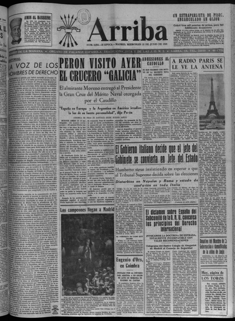 Miniatura de Arriba del 12 de junio de 1946