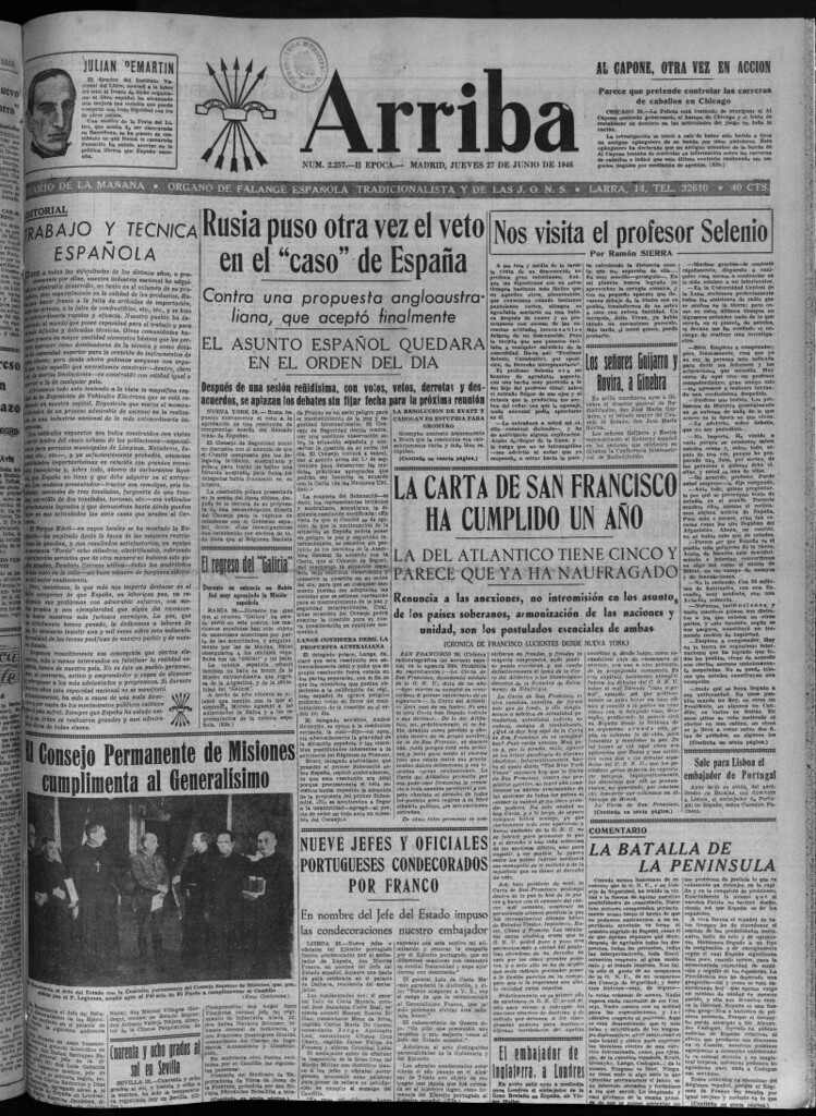 Miniatura de Arriba del 27 de junio de 1946