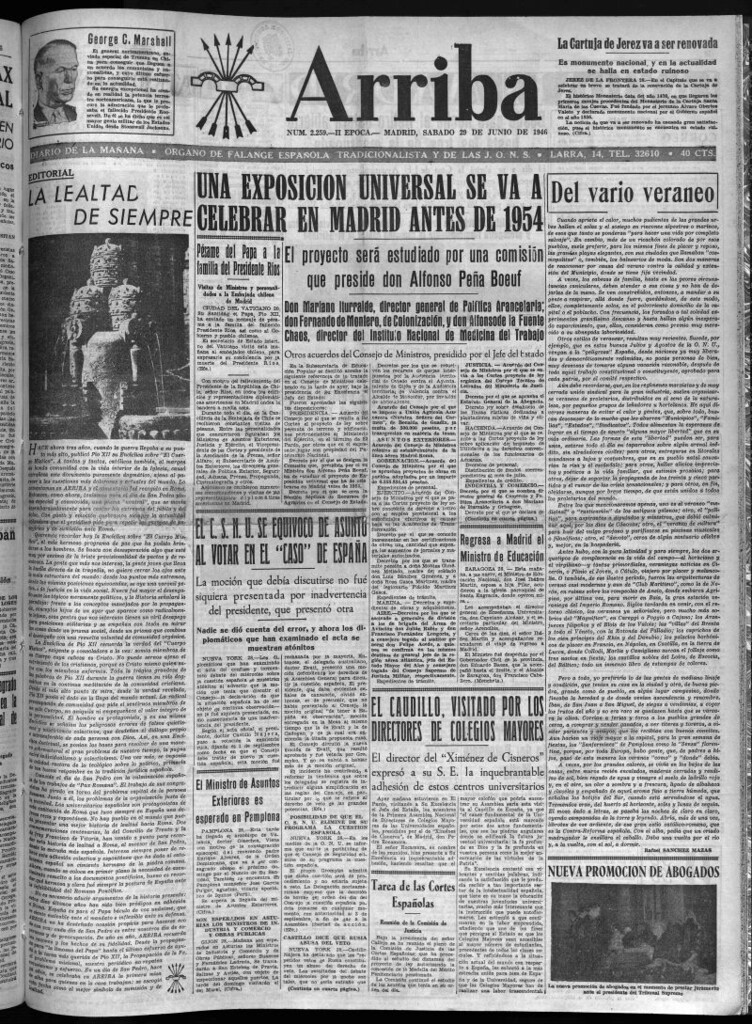 Miniatura de Arriba del 29 de junio de 1946