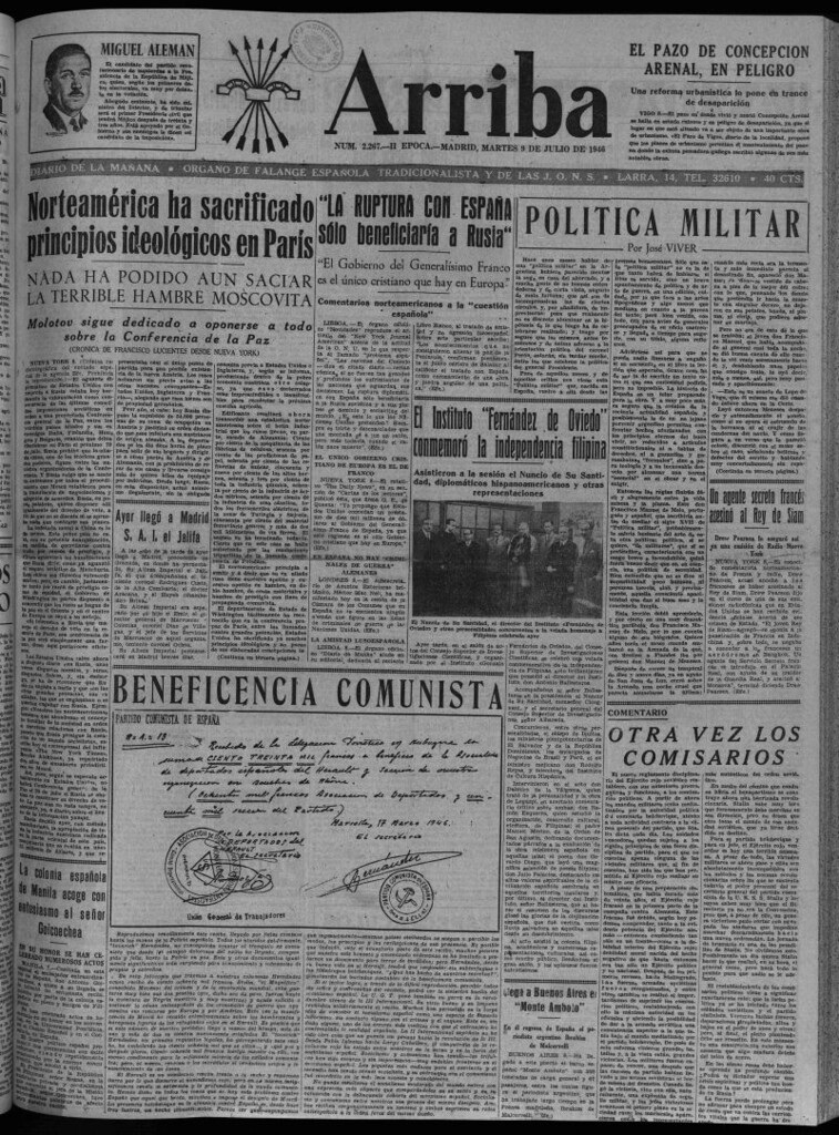 Miniatura de Arriba del 9 de julio de 1946