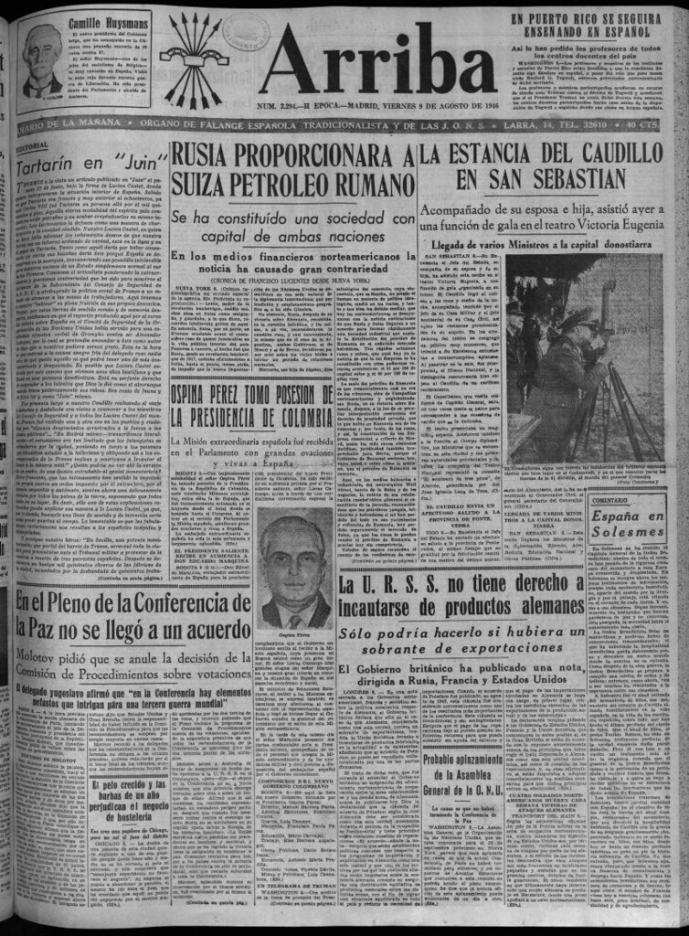 Miniatura de Arriba del 9 de agosto de 1946