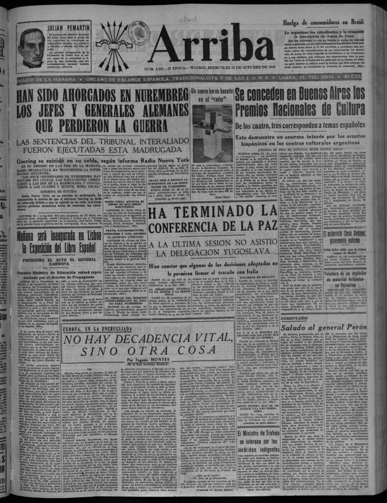 Miniatura de Arriba del 16 de octubre de 1946