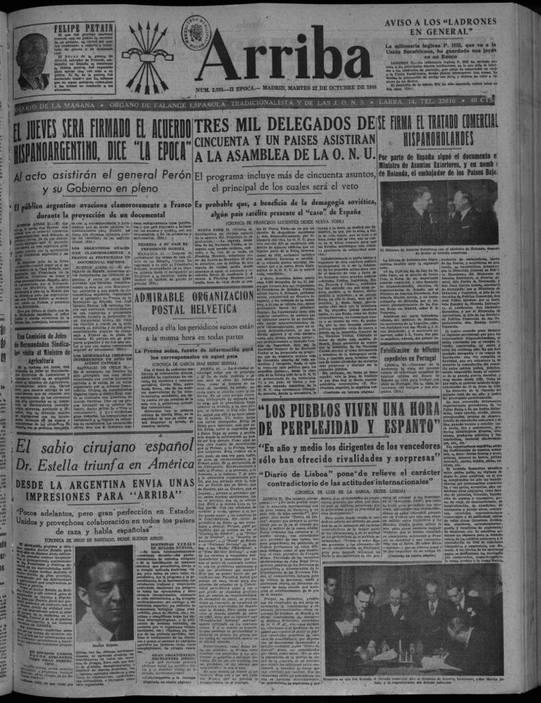 Miniatura de Arriba del 22 de octubre de 1946