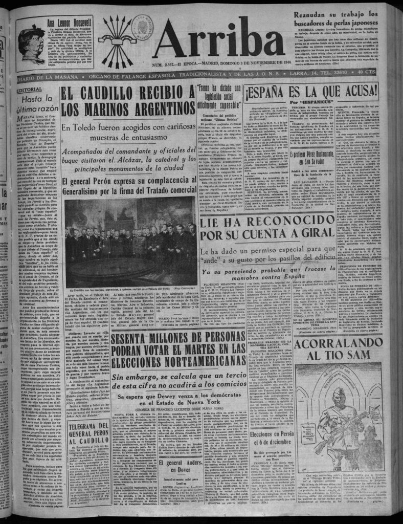 Miniatura de Arriba del 3 de noviembre de 1946