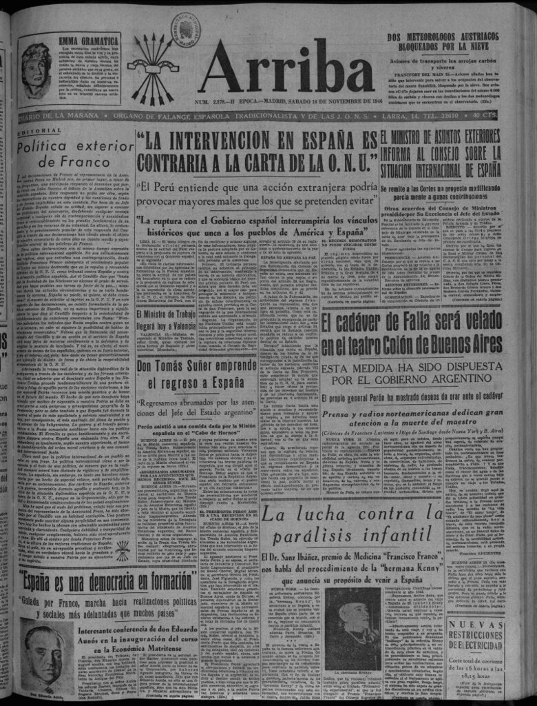 Miniatura de Arriba del 16 de noviembre de 1946