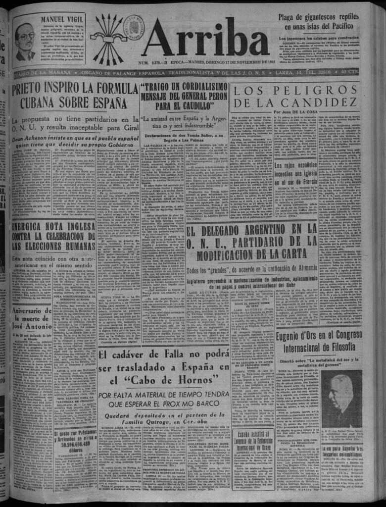 Miniatura de Arriba del 17 de noviembre de 1946