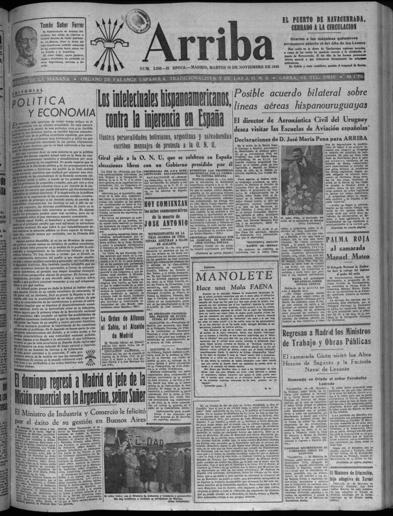 Miniatura de Arriba del 19 de noviembre de 1946