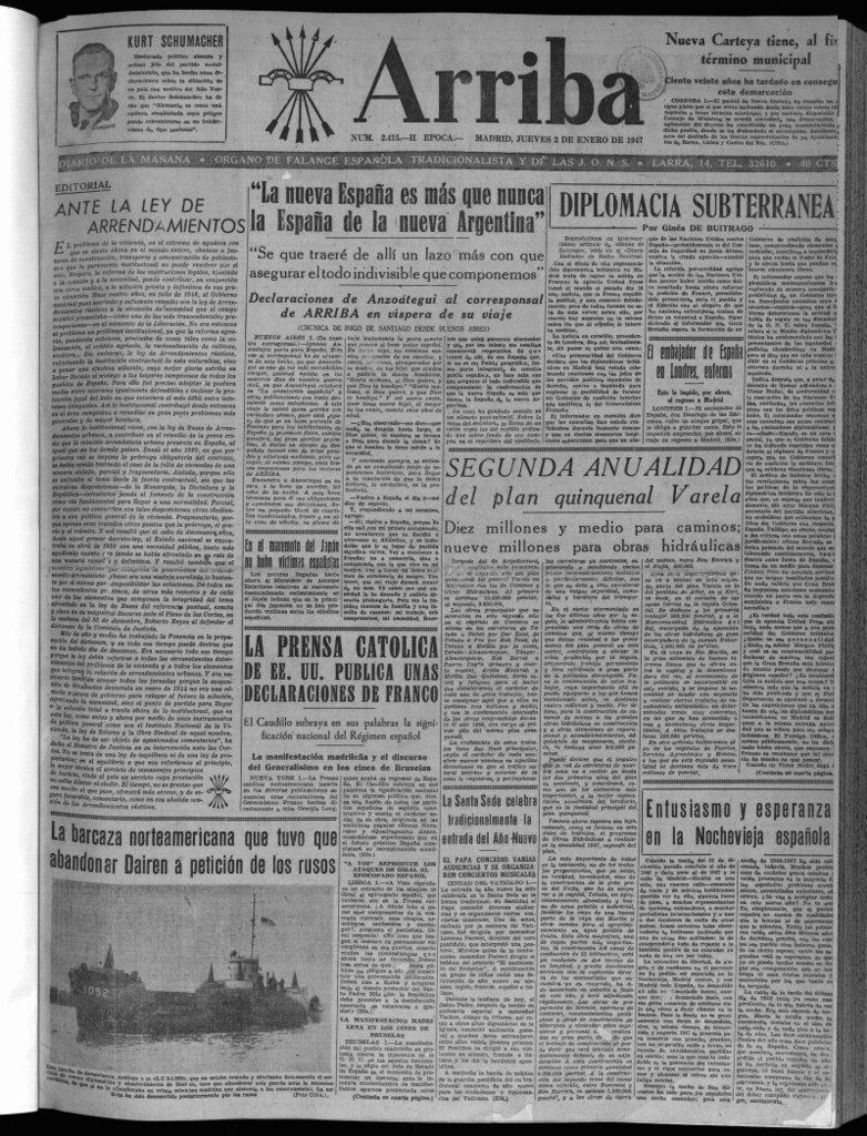 Miniatura de Arriba del 2 de enero de 1947